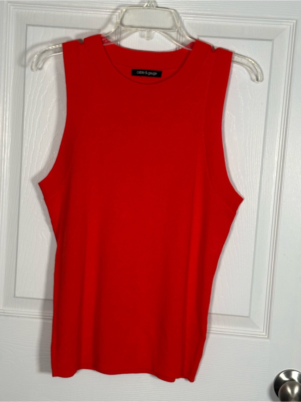 Cable & Gauge Vibrant Red Knit Top